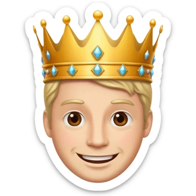 Drama king sticker