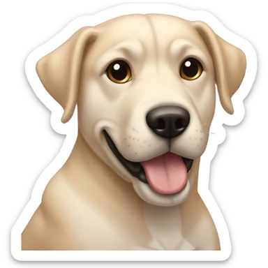 Perro bebiendo zumo sticker