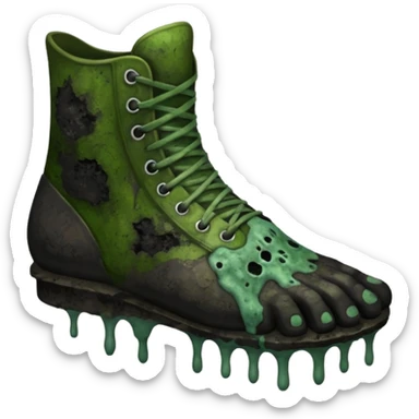 Moldy black guys foot sticker