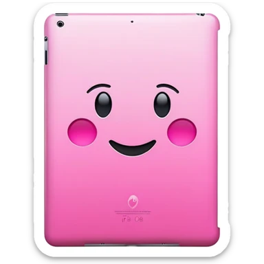 Pink iPad  sticker