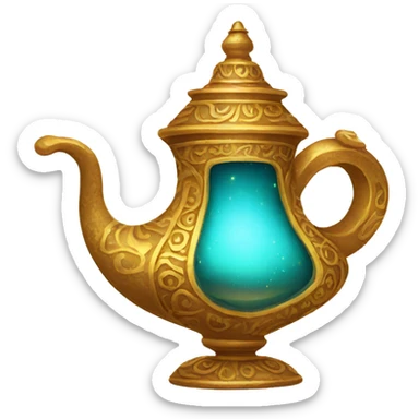 Aladdin's lamp sticker