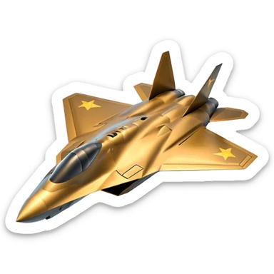 3d F-22 flying low over me sticker