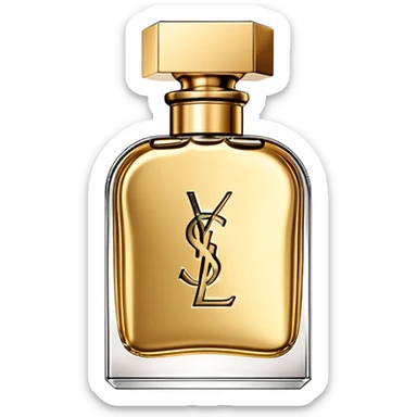 YSL Gold Perfume Bottle sticker