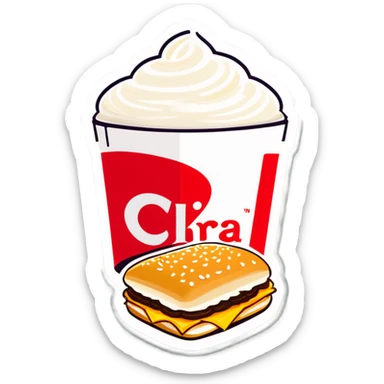 McDonald’s vs chick-fil-A ￼ sticker