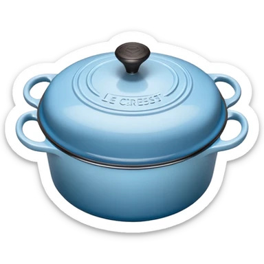 babyblue le creuset sticker