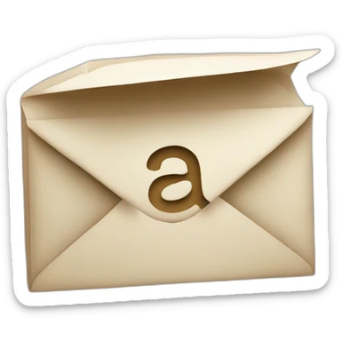 Letter A three-dimensional sticker