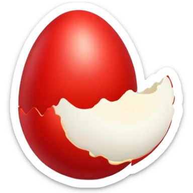 Red egg for easter sticker