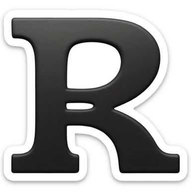 Dollar sign letter b black sticker