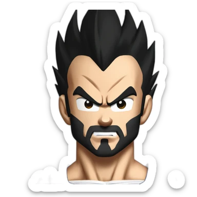 generate picture of vegeta from dragon ball z sticker