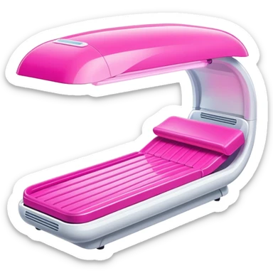 Pink tanning bed  sticker