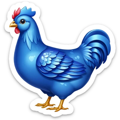 Sapphire Gem hen sticker