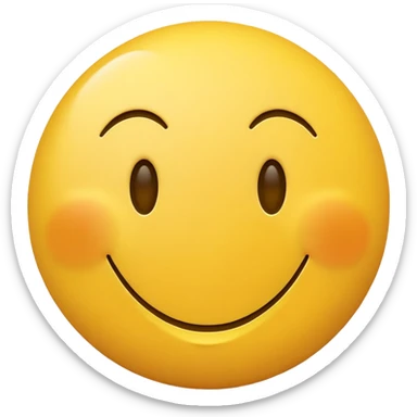 Character designing a smiley face sticker