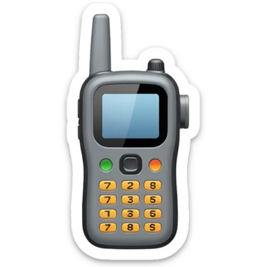 gray walkie talkie sticker