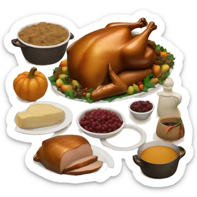 Thanksgiving dinner  sticker