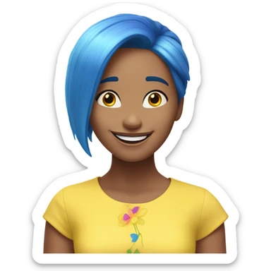 Disney Pixar character Joy from inside out sticker