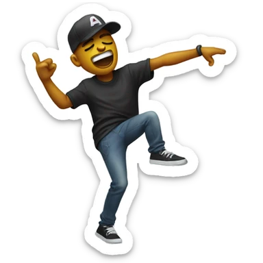 Dabbing emoji face 🙂 sticker