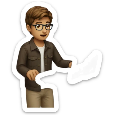 brown-hair-boy-in-glasses-using-macbook sticker