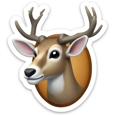 Mule deer buck  sticker