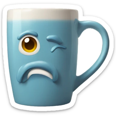 Artsy ceramic mug sticker