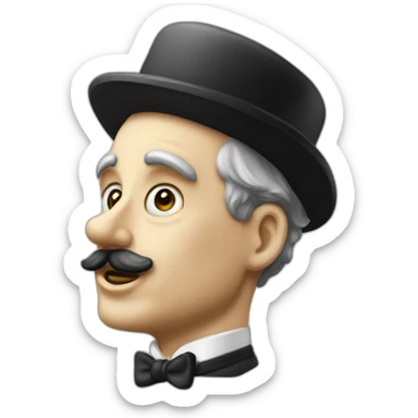 Charlie chaplin dictateur sticker