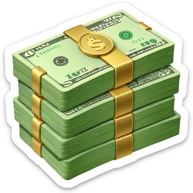 Сделай пачку денег как в GTA San Andreas sticker