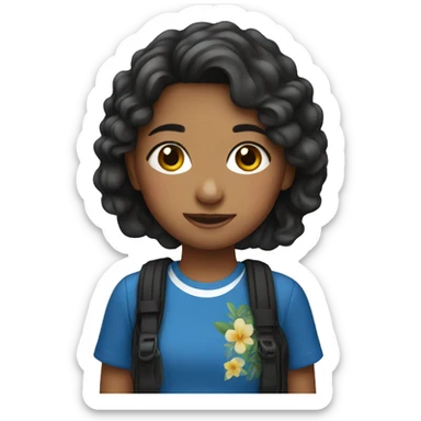 Girl with Honduras sticker