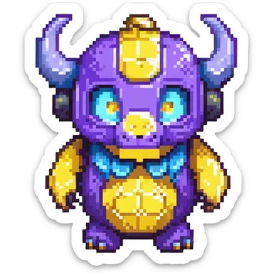 Discord Clyde mascot logo in blurple color sticker