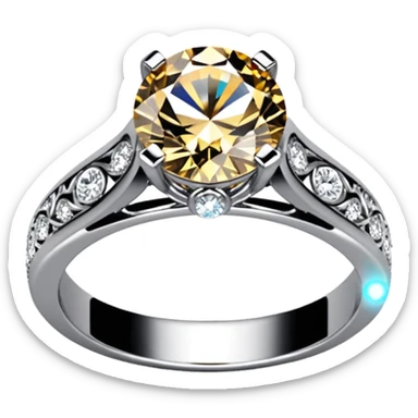 Aesthetic Engagement ring emoji sticker