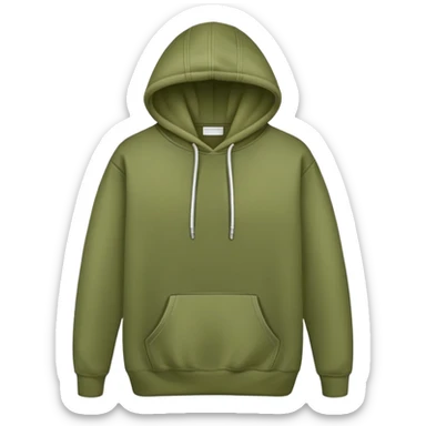olive green hoodie sticker