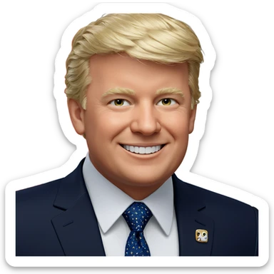 smiling boy in formal attire sticker