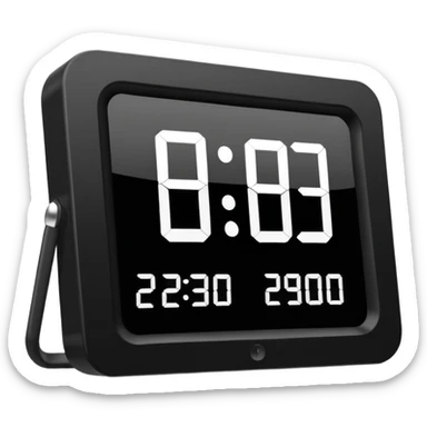 alas 2 de la tarde pm reloj sticker