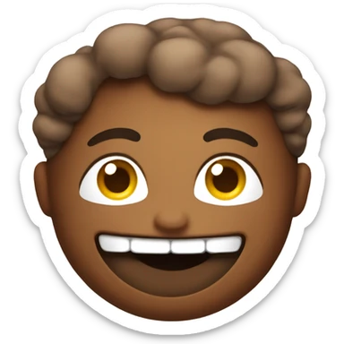 A happy Poop with makeup sticker