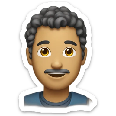 Une personne qui rigole sticker