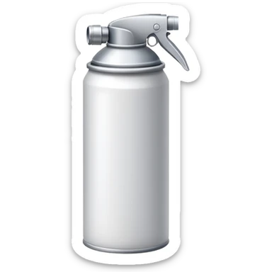 white Spray Paint Can sticker