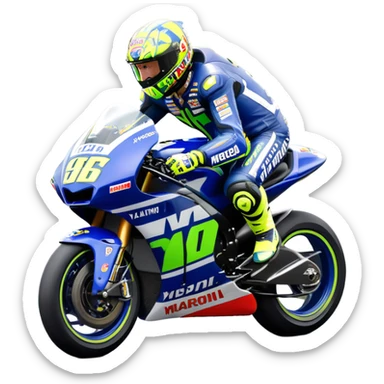 Valentino rossi supera marq Marquez sticker