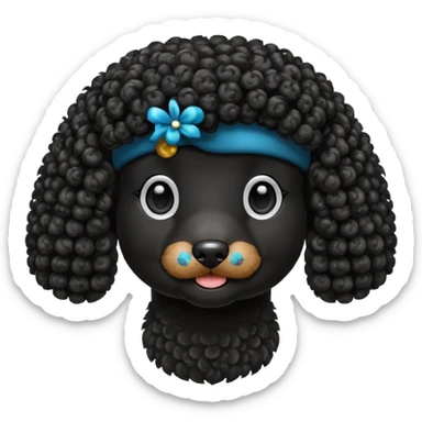 Perro poddle sticker