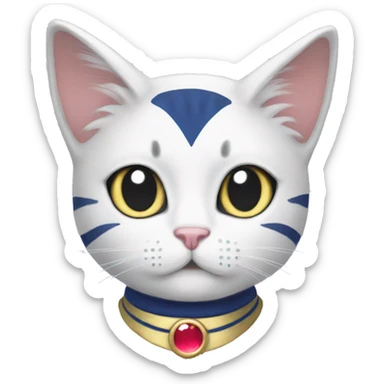 Sailor moon cat sticker