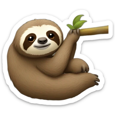 Lazy sloth sticker