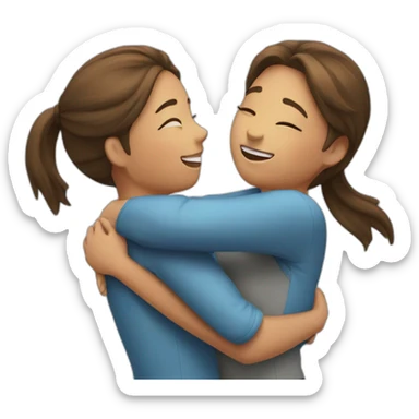 hug-two-girls sticker