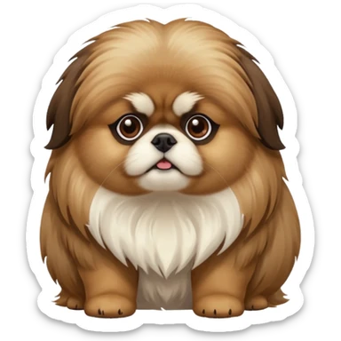 pekingese dog sticker