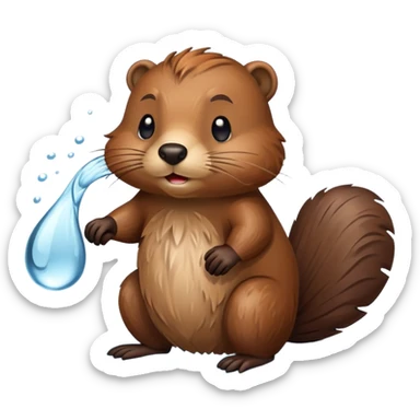 a beaver sticker