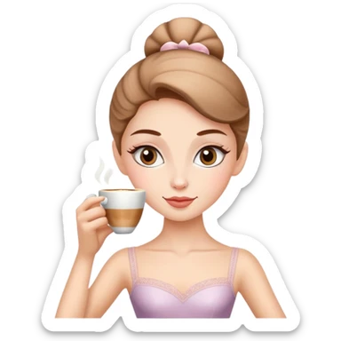 Ballerina cappuccino  sticker
