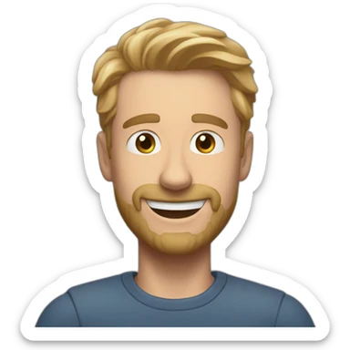 tom halland say hi sticker