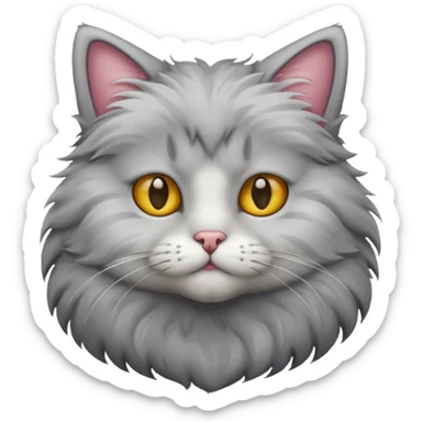 katze mit brirne sticker