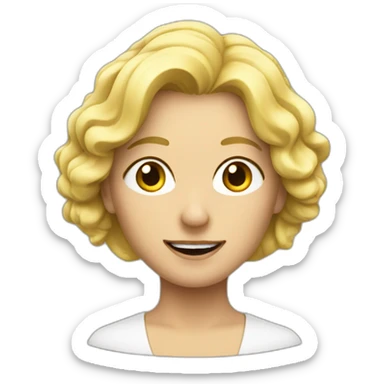Blonde Frau mit Mann sticker