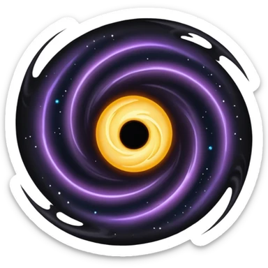 black hole sticker
