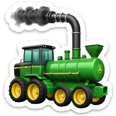 Gör en john deere med straight pipe och deoder snygg sticker