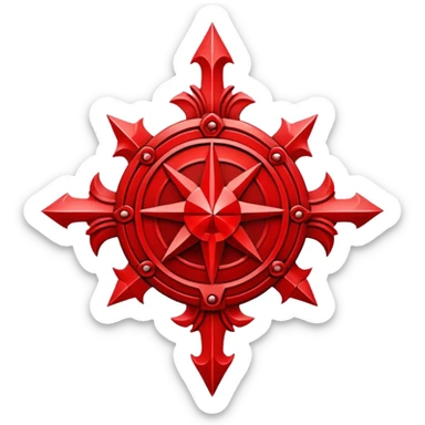 chaos legion red emblem sticker