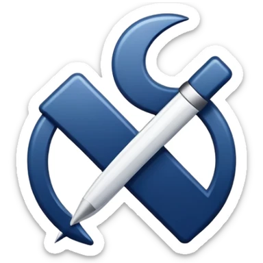 navy blue aesthetic check mark sticker