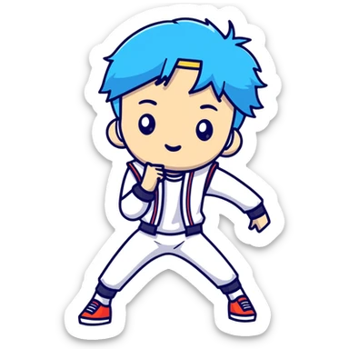 Lee Know from Stray Kids, K-pop dancer sticker